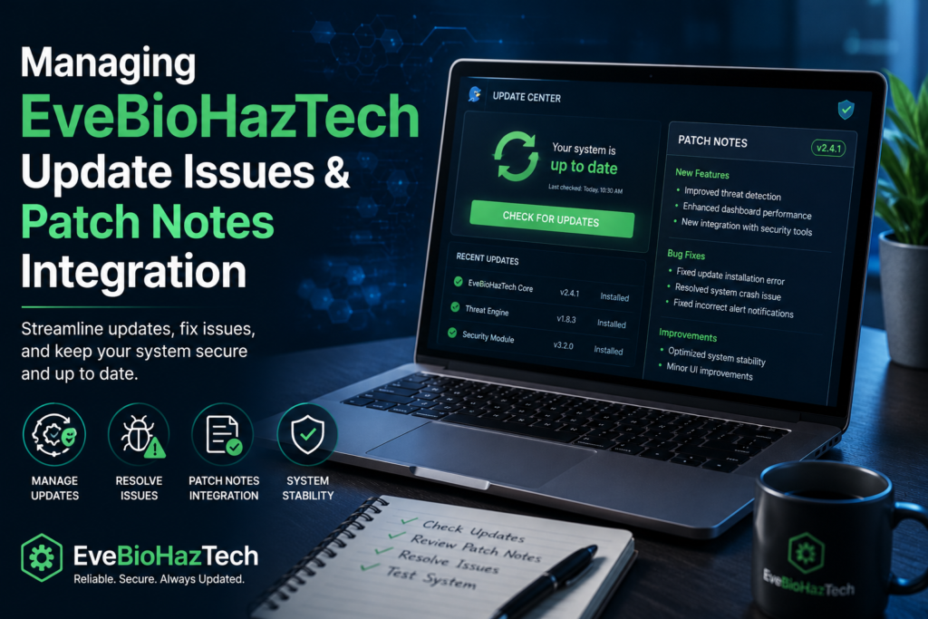 How to Fix Bug on EveBioHazTech Crashes & Errors 2026 Guide Managing EveBioHazTech Update Issues & Patch Notes Integration